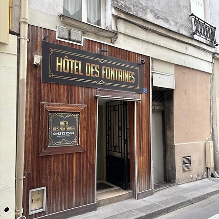Hotel Des Fontaines Paris Exterior photo